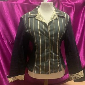 Paul Brial size 4 jacket. New never worn. Cotton blend. Unique design